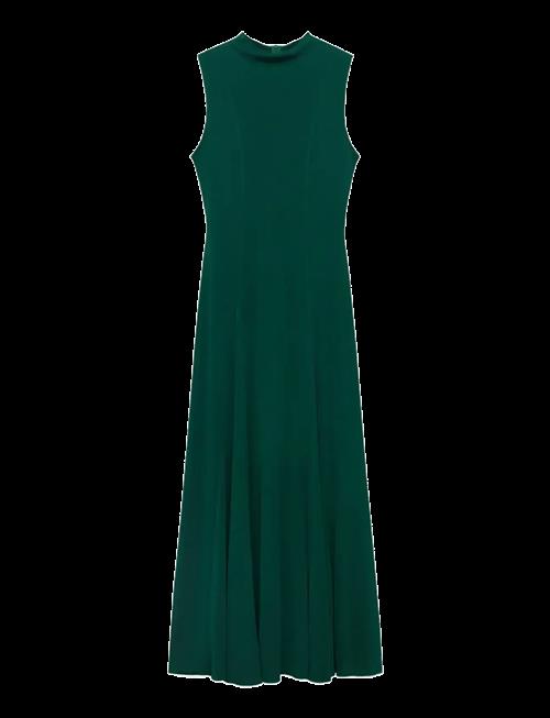 Mango | Godet Dress With A Perkins Collar | L