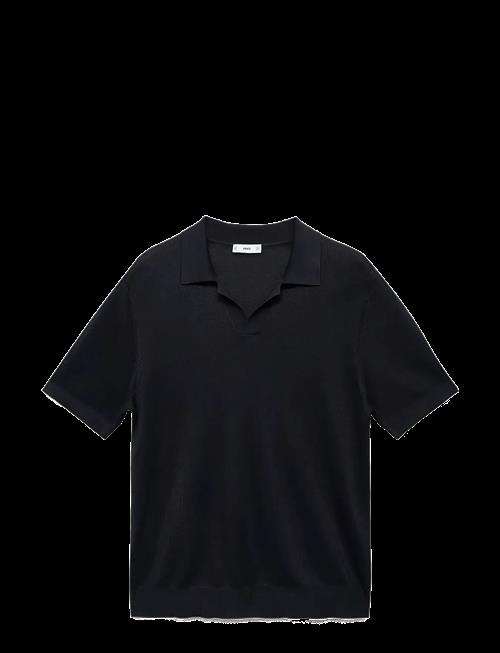Mango | Cotton Polo Shirt With Microstructure | S