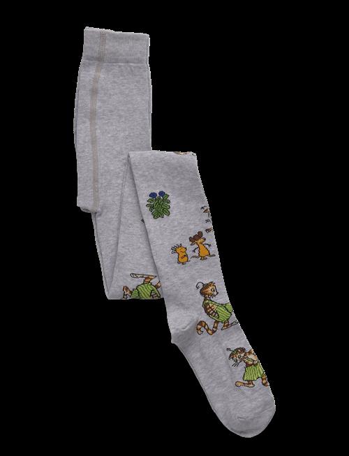 Geggamoja | Pettson & Findus Stockings Grey Melange | 74/80