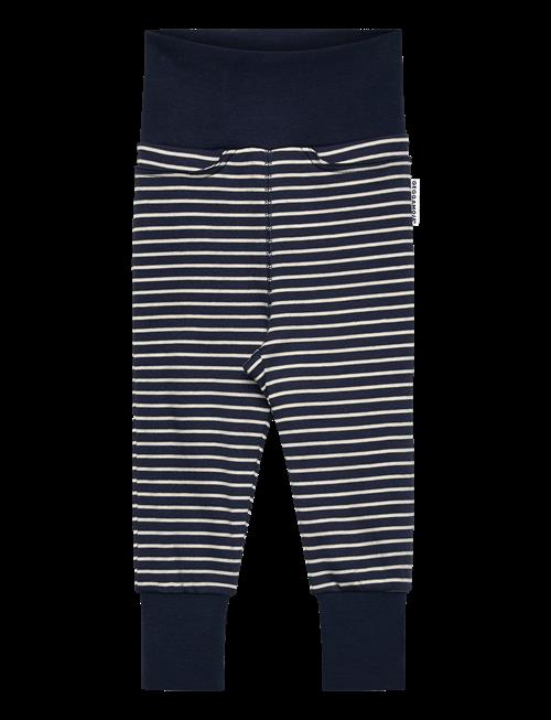 Geggamoja | Baby Pants Navy Beige Stripe | 74/80