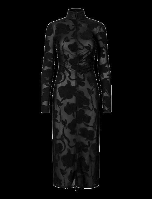 STINE GOYA | Lurex Jersey, Long Sleeve Zip Dress | L