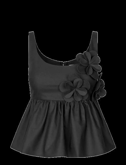 STINE GOYA | Floral Shirting, Floral Peplum Top | XL