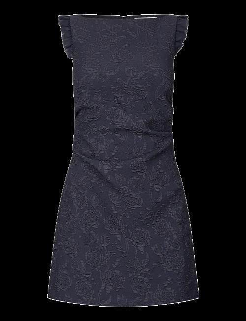 STINE GOYA | Stretch Jacquard / Sheer Ggt, Tuck Mini Dress | S