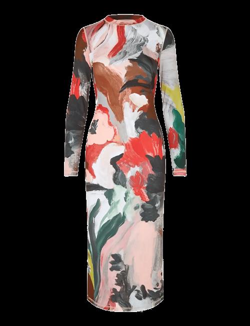 STINE GOYA | Stocking Jersey, Pullover Long Sleeve Midi Dress | XL/XXL