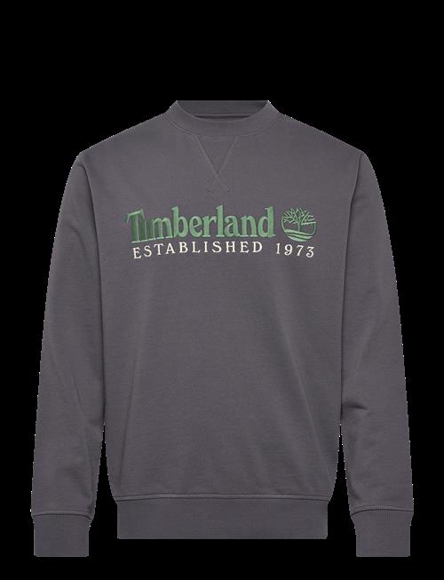 Timberland | Established 1973 Embroidered Logo Crew Neck Sweatshirt Blackened Pearl | XL