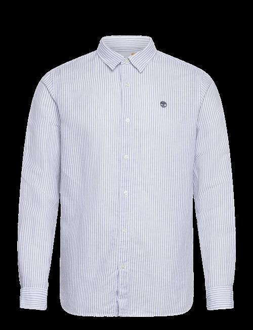 Timberland | Mill Brook Linen Striped Shirt (Regular) Stone Wash Yd | S