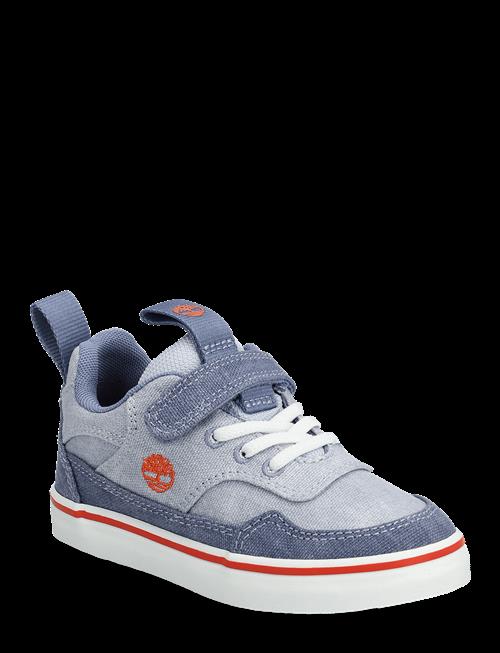 Timberland | Stone Jump Low Hook & Loop Sneaker Lt Blue Canvas | 25