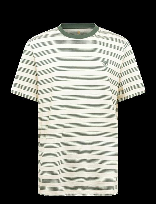 Timberland | 4 Rows Striped Short Sleeve Tee Putty-Pineneedle Yd | XXL