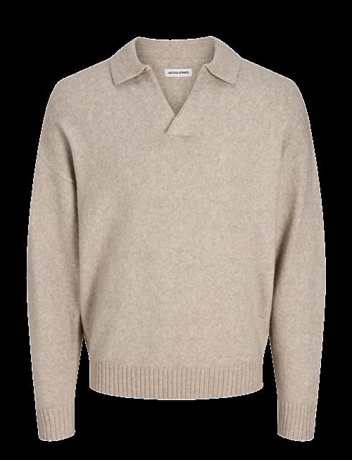 Jack & Jones | Jjsoho Ollie Knit Split Neck Ln | XL