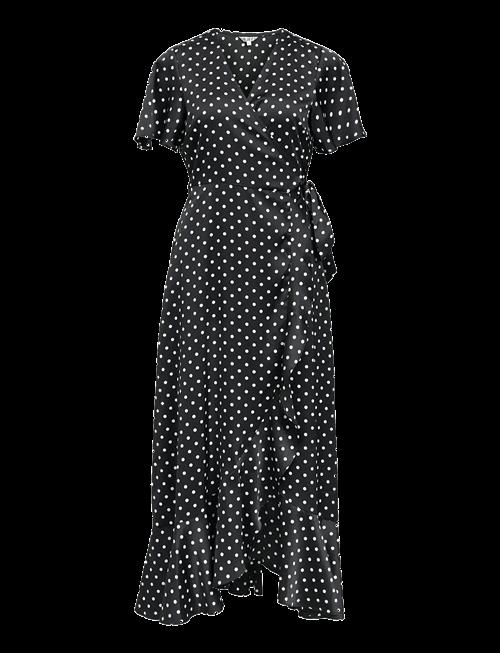 Object | Objsally Papaya S/S Wrap Long Dress E Di | 36