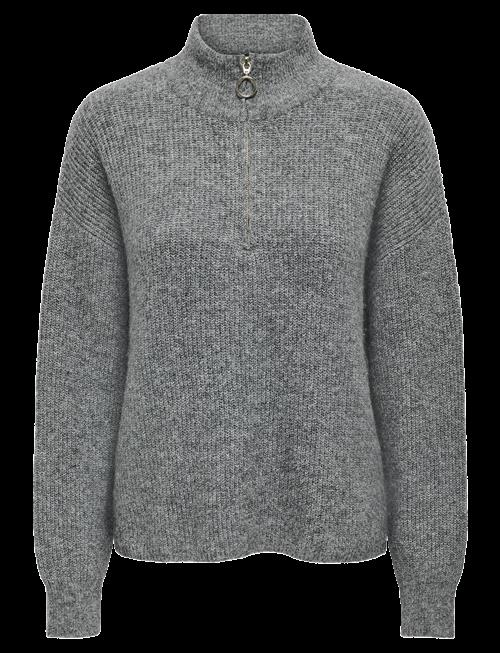 ONLY | Onltokyo Solid L/S Zip Pullover Knt Noos | M
