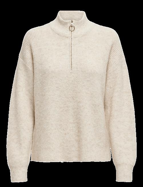 ONLY | Onltokyo Solid L/S Zip Pullover Knt Noos | XL