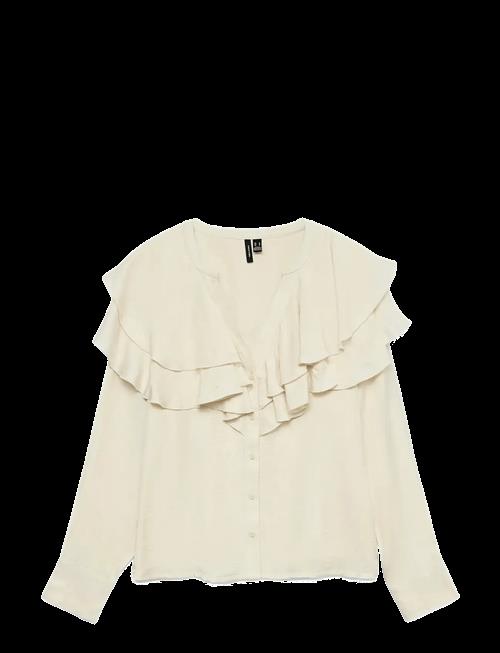Vero Moda | Vmlizzi Ls Flounce Top Wvn Ga | L