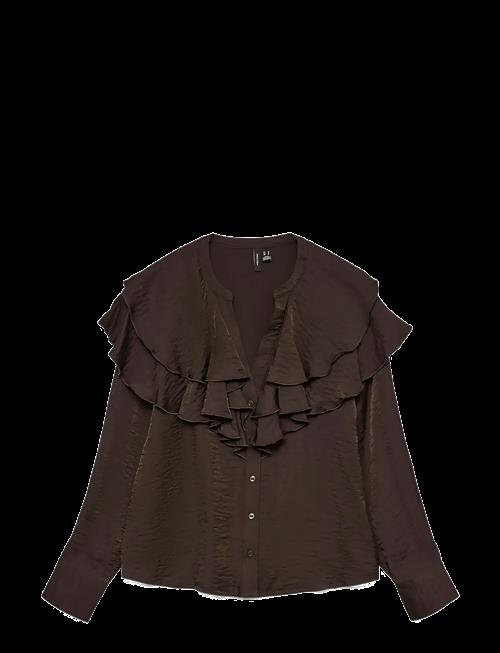 Vero Moda | Vmlizzi Ls Flounce Top Wvn Ga | S
