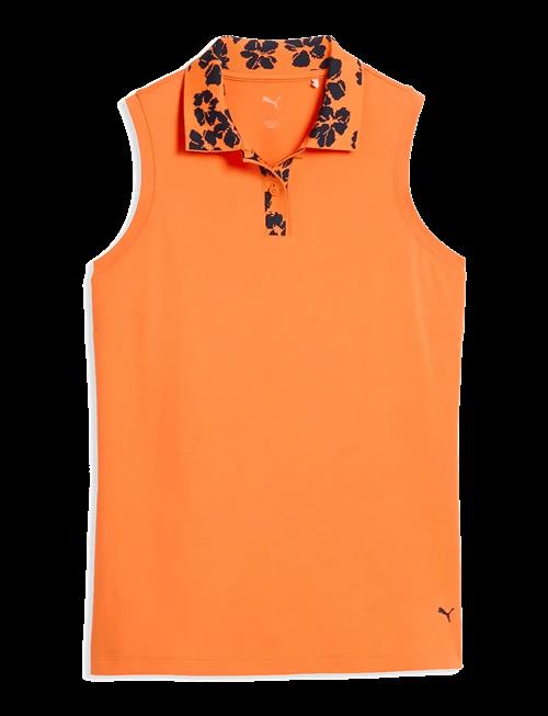 PUMA Golf | W Modalon Floral Rib Sl Polo | XS