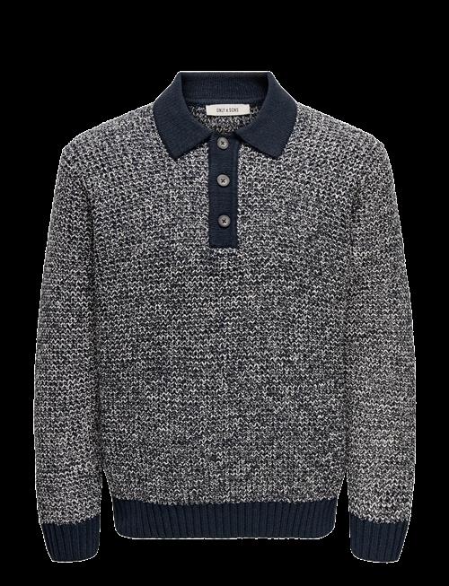 ONLY & SONS | Onsalf Rlx Structure Polo Knit | M