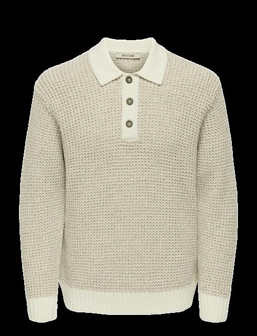 ONLY & SONS | Onsalf Rlx Structure Polo Knit | S
