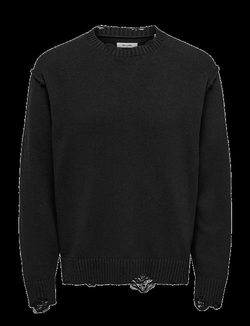 ONLY & SONS | Onstune Rlx Ls Crew Neck Knit | XS