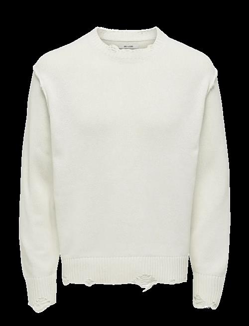 ONLY & SONS | Onstune Rlx Ls Crew Neck Knit | L