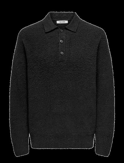 ONLY & SONS | Onsdale Rlx Ls Polo Knit Noos | M