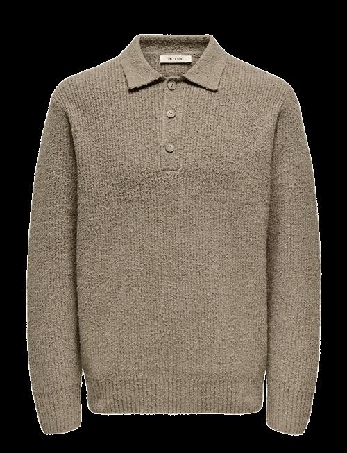 ONLY & SONS | Onsdale Rlx Ls Polo Knit Noos | XXL
