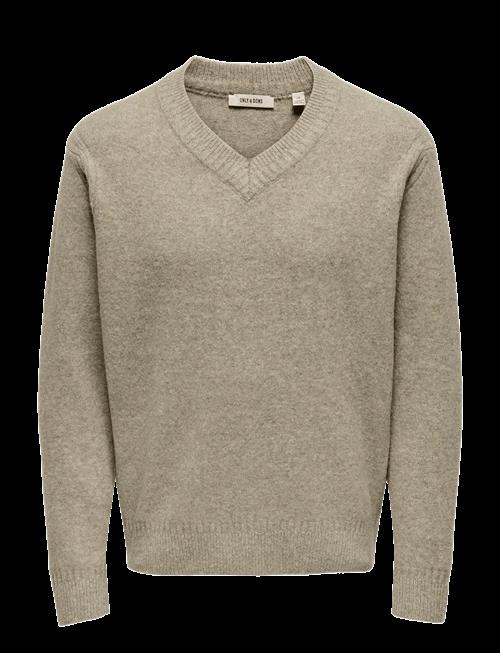 ONLY & SONS | Onsmove Rlx Brushed V-Neck Knit | XXL