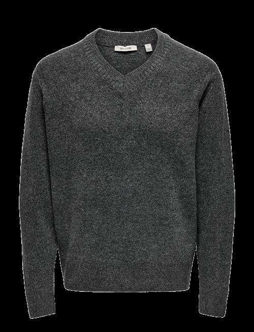 ONLY & SONS | Onsmove Rlx Brushed V-Neck Knit | XXL
