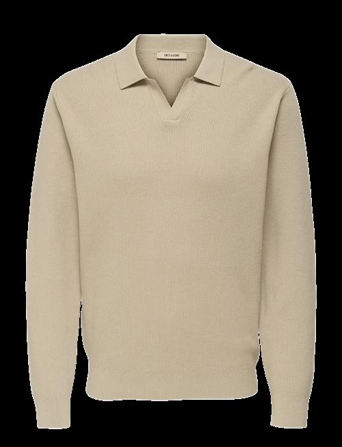 ONLY & SONS | Onsphil Reg 12 Struc Split Neck Knit | M