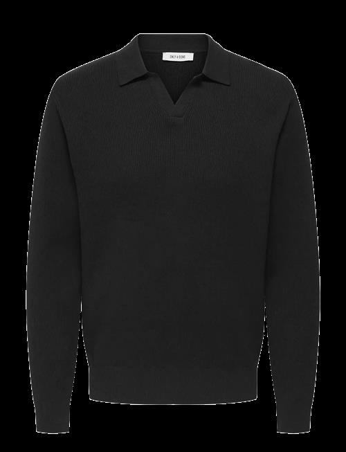 ONLY & SONS | Onsphil Reg 12 Struc Split Neck Knit | XXL
