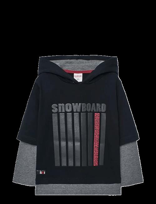 Boboli | Knit Hooded T-Shirt | 110
