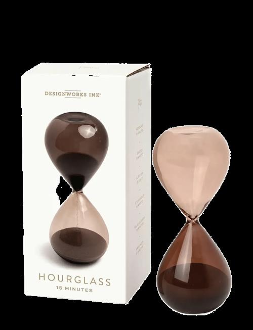 DesignWorks Ink | Hourglass (15 Min) Boxed - Smoky Quartz | H16CM