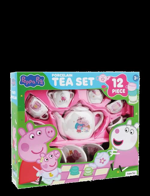 Barbo Toys | Peppa Pig - 12 Pcs Porcelain Tea Set | ONE SIZE