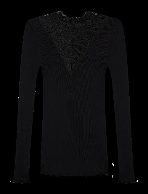 Rosemunde | Rwbeatha Silk Ls  Lace T-Shirt | XS