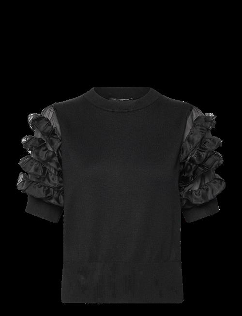 French Connection | Krista Mix Stacked Ruffle Top | M