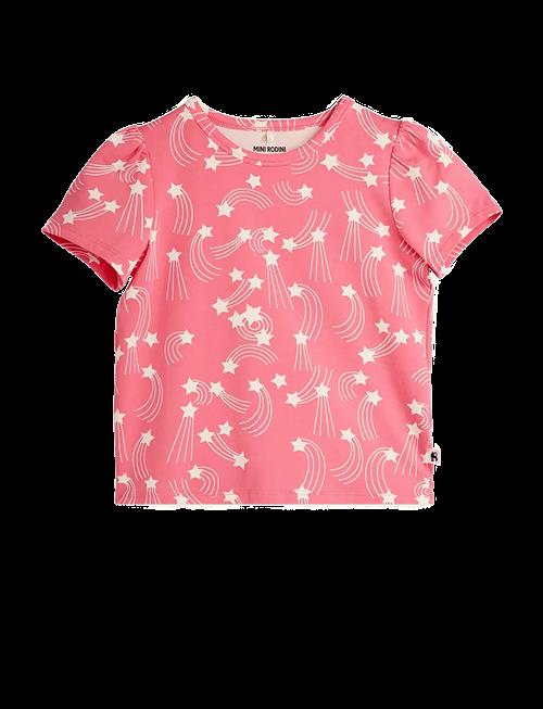 Mini Rodini | Starfall Aop Puff Sleeve Ss Top | 140/146