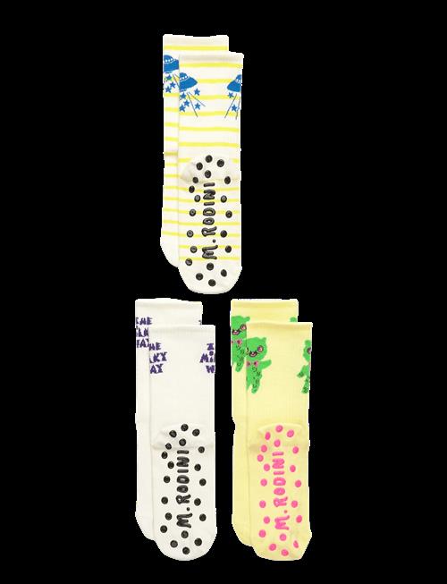 Mini Rodini | The Milky Way 3-Pack Anti-Slip Socks | 28/31