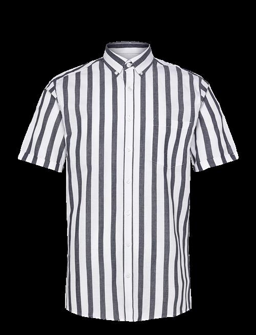 Lindbergh | Striped Cotton/Linen Shirt S/Sstriped Cotton/Linen Shirt S/S | XL