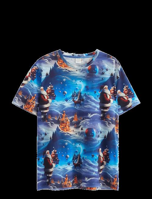 Lindex | T Shirt Ai Aop Santa | 146/152
