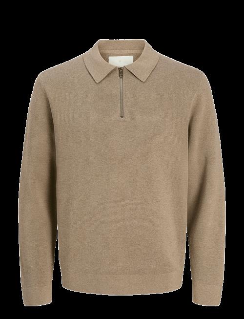 Jack & Jones | Jprblamilano Stitch Knit Zip Polo Sn | L