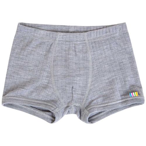 Joha Boxers Gråmeleret Lt. Grey Melange-130 cm Uld Grå  130 cm  Drenge, Piger