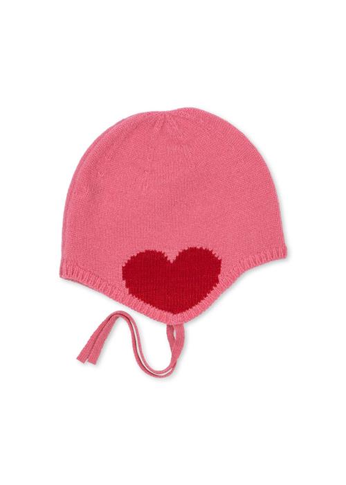 Konges Sløjd Collette Strikket Hue Pink  Collette Helmet Pink 12-18 months  Lyserød  12-18 måneder  Piger