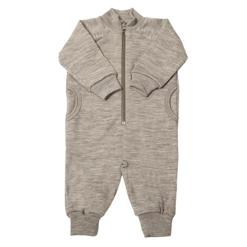 Joha Jumpsuit I Uld Sesame Melange  Sesame Melange-100 cm Uld Beige  100 cm  Drenge, Piger