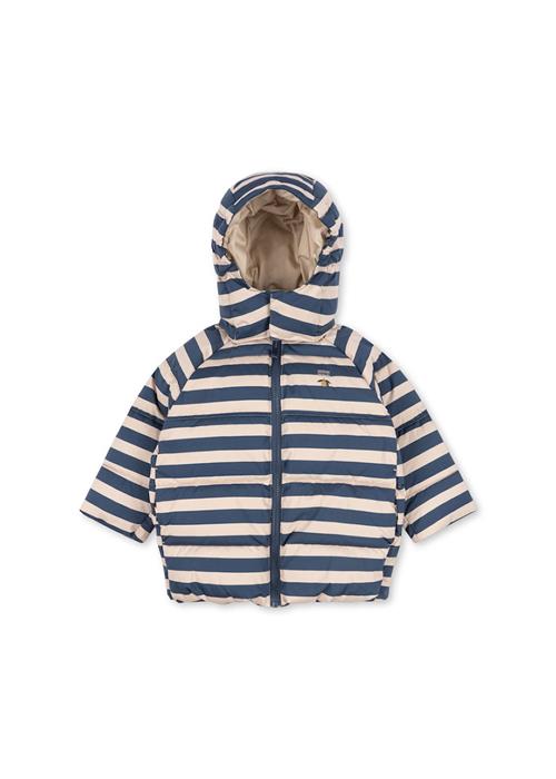 Konges Sløjd Nuka Pufferjakke Bleu Noir Stripe  Bleu Noir Stripe-3Y  Blå  3 år  Drenge, Piger