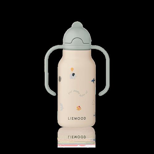 Liewood Kimmie Vandflaske Flying Sandy  Flying Sandy One Size  Beige  One Size  Drenge, Piger