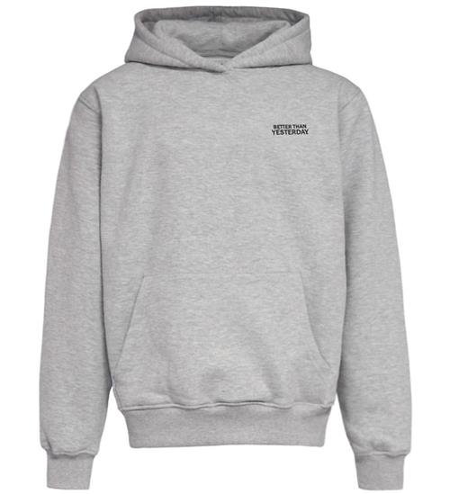 Hound Hættetrøje - Grey Melange m. Print