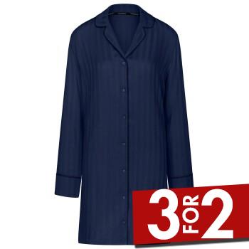 Triumph Amourette Jacquard NDW Nightdress Marineblå viskose 38 Dame