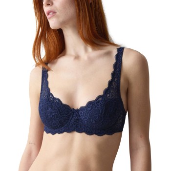 Triumph BH Amourette Wired Bra With Lace Marineblå B 80 Dame
