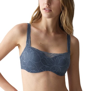 Triumph BH Body Make-Up Illusion Lace Balconette Indigoblå E 80 Dame