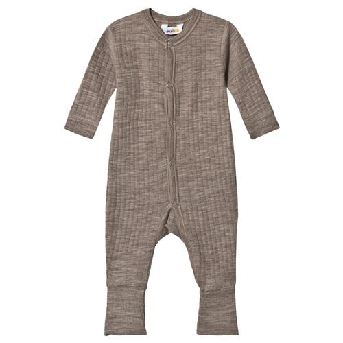 Joha 2-In-1 Heldragt Sesame Melange Sesame Melange-60 cm Uld Beige  60 cm  Drenge, Piger