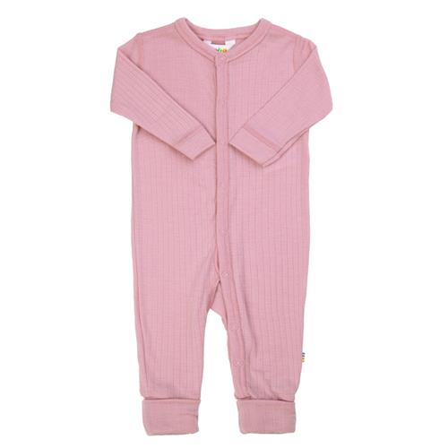 Joha Uld 2 I 1 Fod-jumpsuit Old Rose  Old Rose-70 cm Uld Lyserød  70 cm  Piger